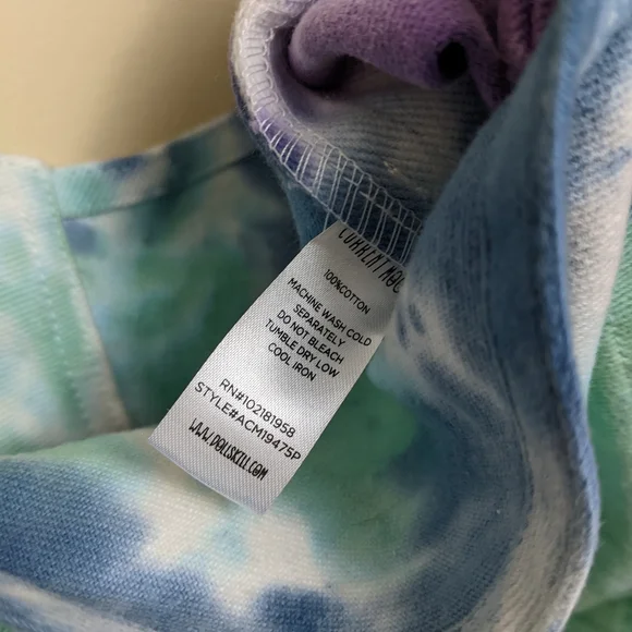 Dolls Kill rainbow tie dye plus size overalls - Picture 7 of 7